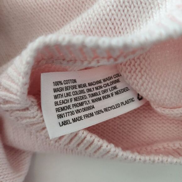 Cat & Jack - Size 0-3 mths, 6 - 9mths - pink baby Girl Knit Romper - Picture 2 of 4